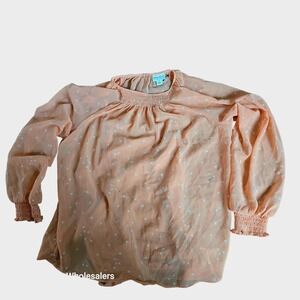 AVA & VIV Women's Polka Dot Long Sleeve‎ Blouse with Cami Size X New No Tags